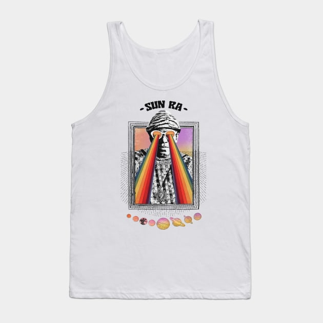 --- SUN RA ---- Original Psychedelic Design Tank Top by DankFutura